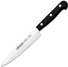 Нож поварской ARCOS 284604 сталь нерж., полиоксиметилен, L=263/150, B=29мм, черный, металлич.
