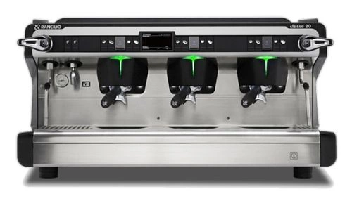 Кофемашина рожковая RANCILIO Classe 20 ASB 3 низкие группы, черный/металлич.