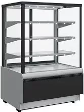 Витрина холодильная кондитерская CARBOMA KC70 VV 0,6-1 9006-9005 (ВХСв-0,6д Cube Люкс ТЕХНО)