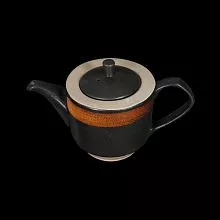 Чайник заварочный 820мл черный с медным "corone rustico" фк1250