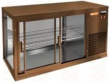 Настольная холодильная витрина HICOLD VRL 1300 R Bronze