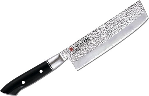 Нож для овощей накири KASUMI Hammer 74017 сталь VG10, полимер, L=17 см