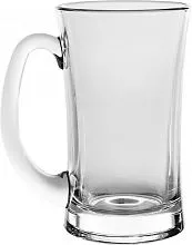 Кружка для пива OCEAN Лугано 1P00740 стекло, 330 мл, D=11,2, H=13,3 см, прозрачный