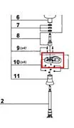 Ручка ROBOT COUPE в сборе 89093