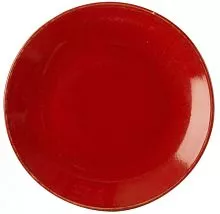 Тарелка мелкая PORLAND Seasons 187630 фарфор, D=30 см, красный