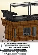 Комплект фасадов лицевой с левой вставкой REFETTORIO 1500 шведский стол пристенный