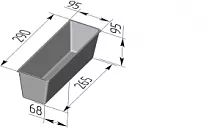 Форма для хлеба SPIKA "Тостерная" (290 х 95 х 95 мм)