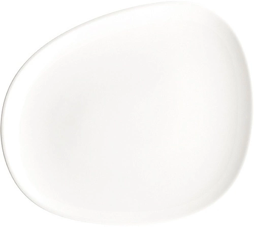 Тарелка мелкая BONNA Уайт VAO24DZ фарфор, D=24 см, белый