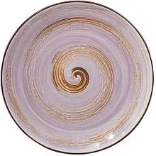 Тарелка мелкая WILMAX Spiral WL-669714/A фарфор, D=25,5 см, лавандовый