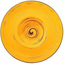 Тарелка глубокая WILMAX Spiral WL-669426/A фарфор, D=27 см, желтый