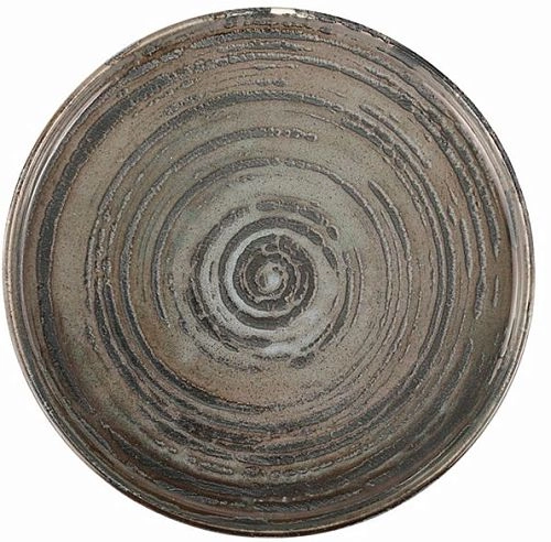 Блюдо круглое PORLAND Stoneware Vintage 18KP27 фарфор, D=27, H=2,2 см, темно-серый