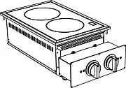 Плита индукционная встраиваемая APACH Chef Line SLDI7I4/R