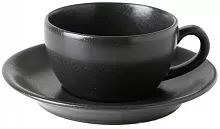Чашка чайная PORLAND Seasons 322125 фарфор, 207 мл, D=12, H=5,5 см, черный