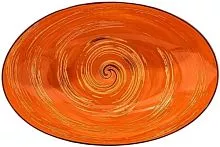 Салатник WILMAX Spiral WL-669341/A фарфор, L=30, B=19,5, H=7 см, оранжевый