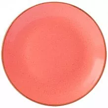 Тарелка мелкая PORLAND Seasons 187618 фарфор, D=18 см, оранжевый