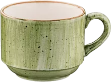Чашка кофейная BONNA Аура Терапи ATHBNC01CF фарфор, 210 мл, D=8,2, H=6,5 см, зеленый