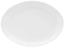 Тарелка овальная без рима PORLAND Soley 04A+P002413 фарфор 40 см, белый