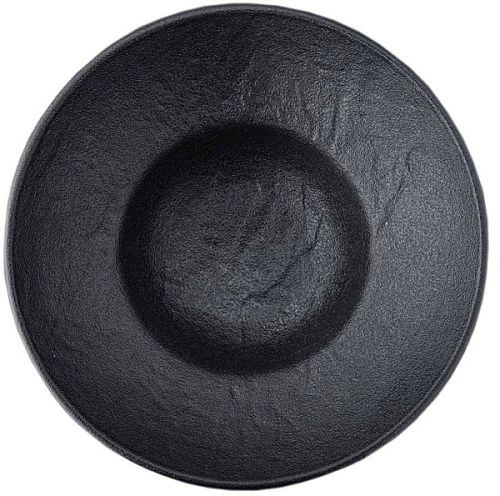 Тарелка глубокая WILMAX Slatestone WL-661112/A фарфор, D=20 см, черный