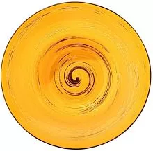 Тарелка глубокая WILMAX Spiral WL-669422/A фарфор, D=20 см, желтый