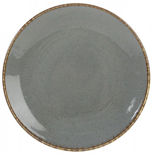 Тарелка мелкая PORLAND Seasons 187618 фарфор, D=18 см, темно-серый