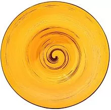 Тарелка глубокая WILMAX Spiral WL-669423/A фарфор, D=22,5 см, желтый