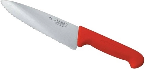 Нож поварской P.L. Proff Cuisine Pro-line 99002254 нерж.сталь, пластик, L=25 см, красный