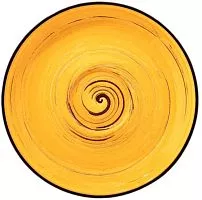 Блюдце WILMAX Spiral WL-669436/B фарфор, D=15 см , желтый
