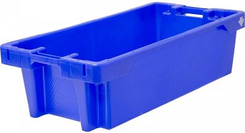 Ящик пищевой RESTOTARA Euro-Fish box 25 blue морозостойкий