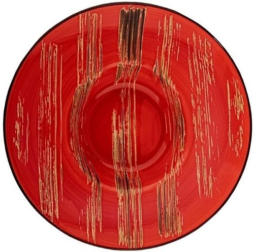 Тарелка глубокая WILMAX Scratch WL-668224/A фарфор, 1500 мл, D=25,5 см, красный