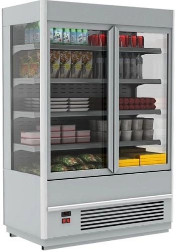 Витрина холодильная CARBOMA FC20-08 VV 1,3-1 (распашные двери стекл. фронт)