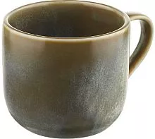 Чашка чайная KUNSTWERK ZA0136-4-m фарфор, 350мл, D=9, H=8см, серый, зелен.