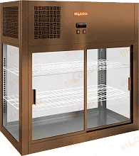 Витрина настольная холодильная HICOLD VRH O 990 бронзовый