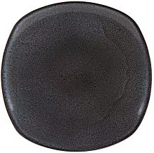 Тарелка квадратная PORLAND Rock 04ALM004695 фарфор 32 см, коричневый/голубой
