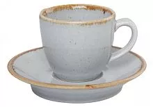 Чашка кофейная PORLAND Seasons 312109 фарфор, 80 мл, D=8,5, H=5,3 см, серый