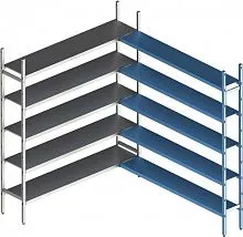 Стеллаж модульный POLAIR LOAD.Me.INOX. 16AL.5IN30.13C