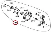 Маховик JAC с корпусом для хлебореза 73200-01