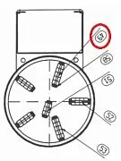 Вал SIGMA для 4 маленьких колёс 01153038