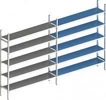Стеллаж модульный POLAIR LOAD.Me.INOX. 16AL.5IN50.09E