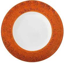 Тарелка глубокая WILMAX Splash WL-667328/A фарфор, 500 мл, D=28,5 см, оранжевый