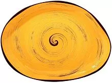 Блюдо WILMAX Spiral WL-669442/A фарфор, L=33, B=24,5 см, желтый