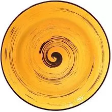 Тарелка глубокая WILMAX Spiral WL-669428/A фарфор, D=28,5 см, желтый