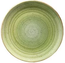 Тарелка мелкая BONNA Аура Терапи ATHGRM19DZ фарфор, D=19 см, зеленый