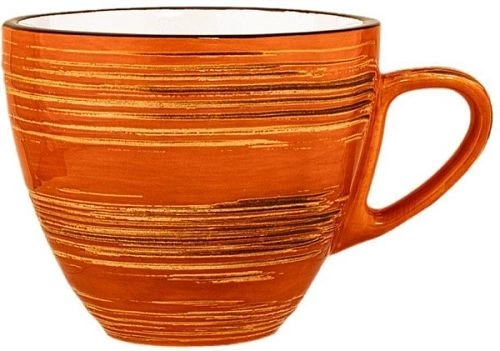Чашка WILMAX Spiral WL-669334/A фарфор, 110 мл, оранжевый