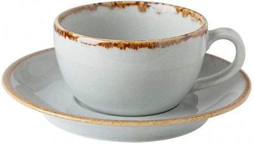 Чашка чайная PORLAND Seasons 322125 фарфор, 207 мл, D=12, H=5,5 см, серый