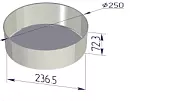Форма (круглая) (250х237х73мм)