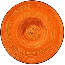 Тарелка глубокая WILMAX Spiral WL-669326/A фарфор, D=27 см, оранжевый