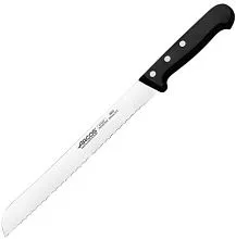 Нож для хлеба ARCOS 282204 сталь нерж., полиоксиметилен, L=375/250, B=27мм, черный, металлич.