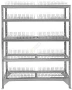 Стеллаж для сушки посуды HESSEN СТ-1,6*8/5 (нерж)
