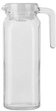 Кувшин с крышкой OSZ Н00254 стекло, 1100 мл, D=8,5, H=24,45 см, прозрачный