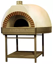 Печь для пиццы ЖАРУШКА i-120 в разобранном виде, фасад кирпичная арка